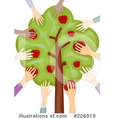Royalty-Free (RF) Apple Tree Clipart Illustration by BNP Design Studio - Stock Sample #226019