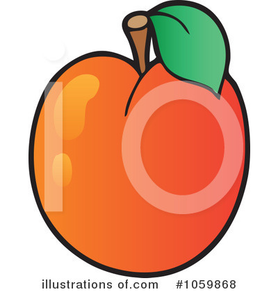 Royalty-Free (RF) Apricot Clipart Illustration by visekart - Stock Sample #1059868