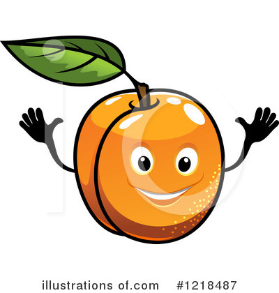 Royalty-Free (RF) Apricot Clipart Illustration by Vector Tradition SM - Stock Sample #1218487