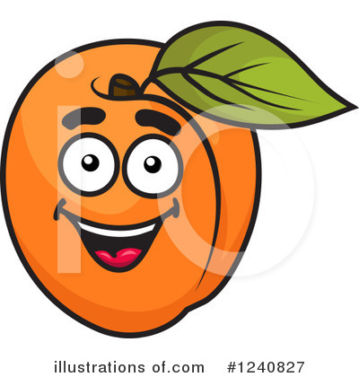 Royalty-Free (RF) Apricot Clipart Illustration by Vector Tradition SM - Stock Sample #1240827