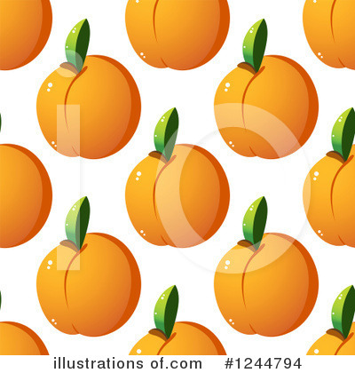 Royalty-Free (RF) Apricot Clipart Illustration by Vector Tradition SM - Stock Sample #1244794