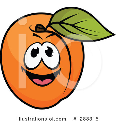 Royalty-Free (RF) Apricot Clipart Illustration by Vector Tradition SM - Stock Sample #1288315
