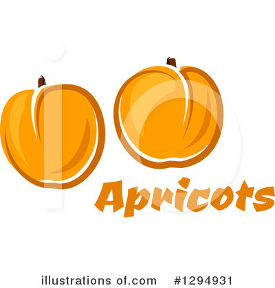 Royalty-Free (RF) Apricot Clipart Illustration by Vector Tradition SM - Stock Sample #1294931