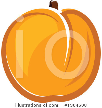 Royalty-Free (RF) Apricot Clipart Illustration by Vector Tradition SM - Stock Sample #1304508