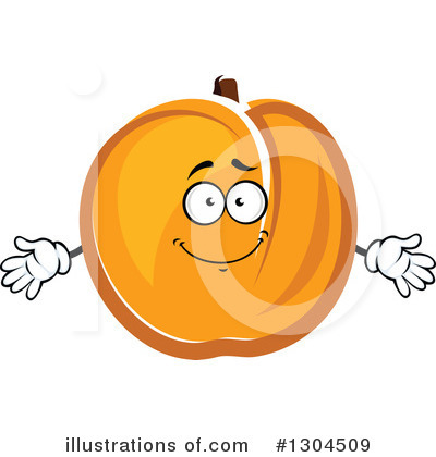 Royalty-Free (RF) Apricot Clipart Illustration by Vector Tradition SM - Stock Sample #1304509