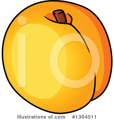 Royalty-Free (RF) Apricot Clipart Illustration by Vector Tradition SM - Stock Sample #1304511