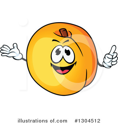 Royalty-Free (RF) Apricot Clipart Illustration by Vector Tradition SM - Stock Sample #1304512