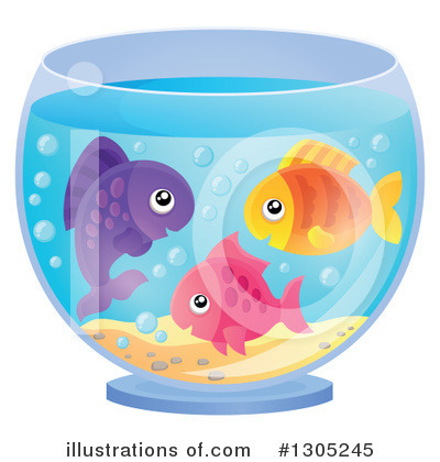 Royalty-Free (RF) Aquarium Clipart Illustration by visekart - Stock Sample #1305245