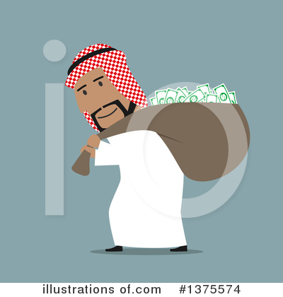 Royalty-Free (RF) Arabian Business Man Clipart Illustration by Vector Tradition SM - Stock Sample #1375574