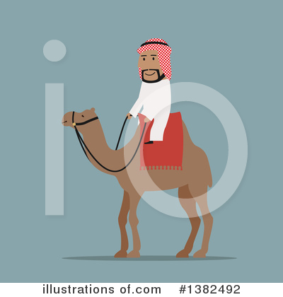 Royalty-Free (RF) Arabian Business Man Clipart Illustration by Vector Tradition SM - Stock Sample #1382492