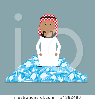 Royalty-Free (RF) Arabian Business Man Clipart Illustration by Vector Tradition SM - Stock Sample #1382496
