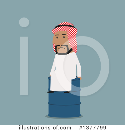 Royalty-Free (RF) Arabian Businessman Clipart Illustration by Vector Tradition SM - Stock Sample #1377799