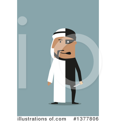 Royalty-Free (RF) Arabian Businessman Clipart Illustration by Vector Tradition SM - Stock Sample #1377806
