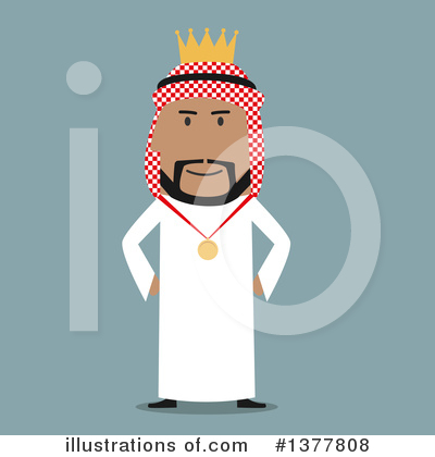 Royalty-Free (RF) Arabian Businessman Clipart Illustration by Vector Tradition SM - Stock Sample #1377808