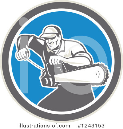 Chainsaw Clipart #1243153 by patrimonio