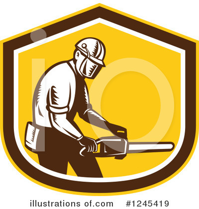 Chainsaw Clipart #1245419 by patrimonio