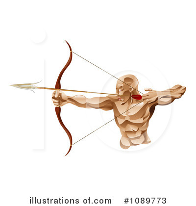 Royalty-Free (RF) Archer Clipart Illustration by AtStockIllustration - Stock Sample #1089773
