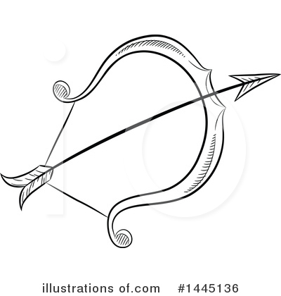 Royalty-Free (RF) Archery Clipart Illustration by cidepix - Stock Sample #1445136