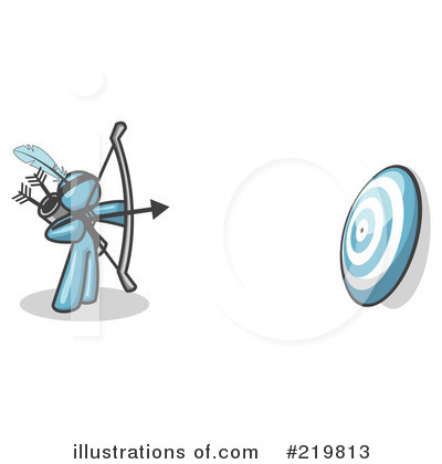 Royalty-Free (RF) Archery Clipart Illustration by Leo Blanchette - Stock Sample #219813