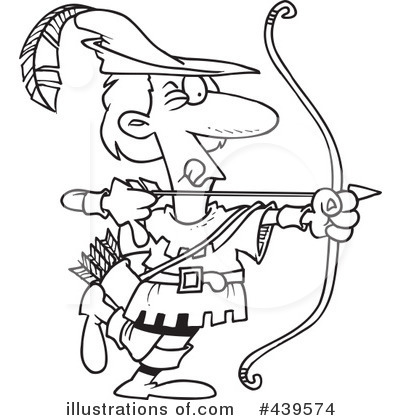 Royalty-Free (RF) Archery Clipart Illustration by toonaday - Stock Sample #439574