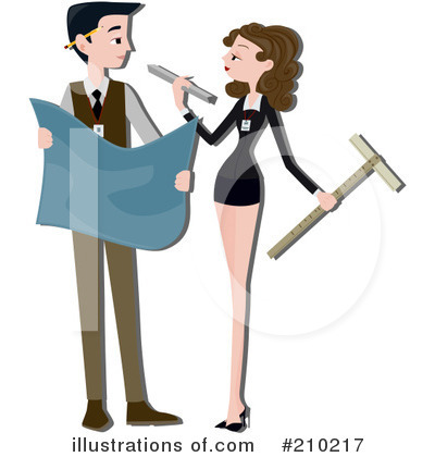 Royalty-Free (RF) Architect Clipart Illustration by BNP Design Studio - Stock Sample #210217