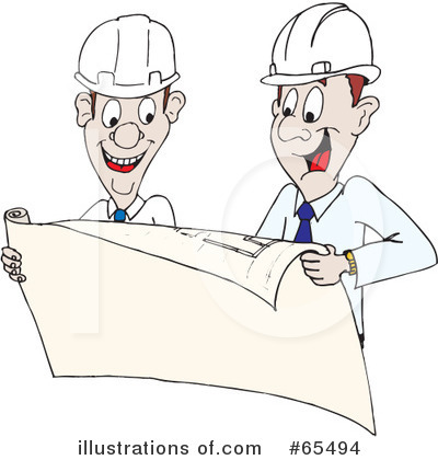Royalty-Free (RF) Architect Clipart Illustration by Dennis Holmes Designs - Stock Sample #65494