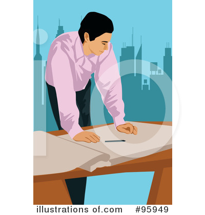 Royalty-Free (RF) Architect Clipart Illustration by mayawizard101 - Stock Sample #95949