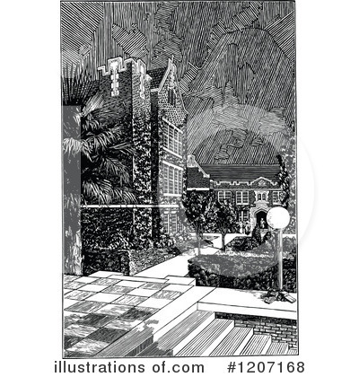Royalty-Free (RF) Architecture Clipart Illustration by Prawny Vintage - Stock Sample #1207168