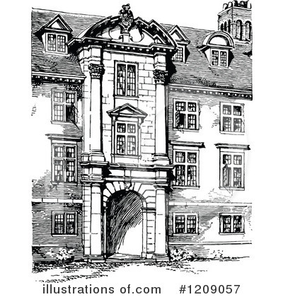 Royalty-Free (RF) Architecture Clipart Illustration by Prawny Vintage - Stock Sample #1209057