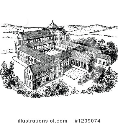 Royalty-Free (RF) Architecture Clipart Illustration by Prawny Vintage - Stock Sample #1209074