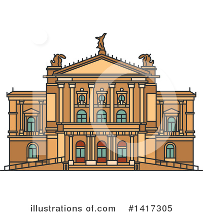 Royalty-Free (RF) Architecture Clipart Illustration by Vector Tradition SM - Stock Sample #1417305