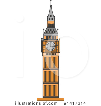 Big Ben Clipart #1417314 by Vector Tradition SM
