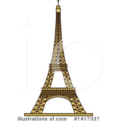 Eiffel Tower Clipart #1417337 by Vector Tradition SM