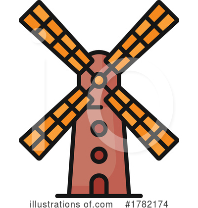 Windmills Clipart #1782174 by Vector Tradition SM