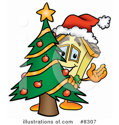 Christmas House Clipart #8307 by Toons4Biz