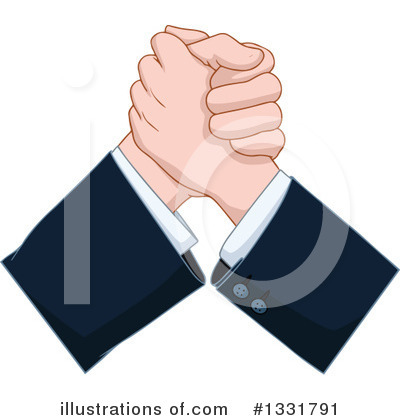 Royalty-Free (RF) Arm Wrestling Clipart Illustration by Liron Peer - Stock Sample #1331791