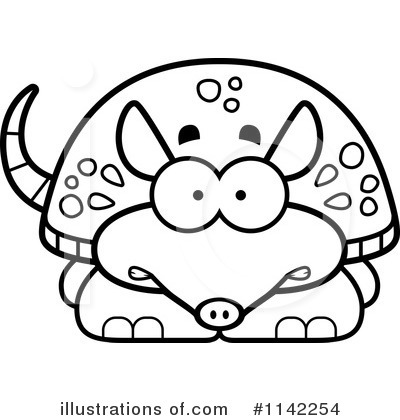 Royalty-Free (RF) Armadillo Clipart Illustration by Cory Thoman - Stock Sample #1142254