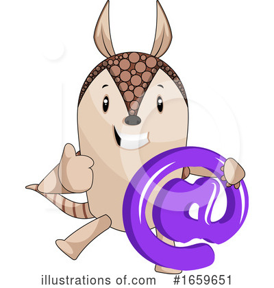 Royalty-Free (RF) Armadillo Clipart Illustration by Morphart Creations - Stock Sample #1659651