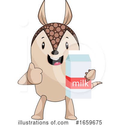 Royalty-Free (RF) Armadillo Clipart Illustration by Morphart Creations - Stock Sample #1659675