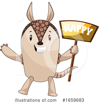 Royalty-Free (RF) Armadillo Clipart Illustration by Morphart Creations - Stock Sample #1659683