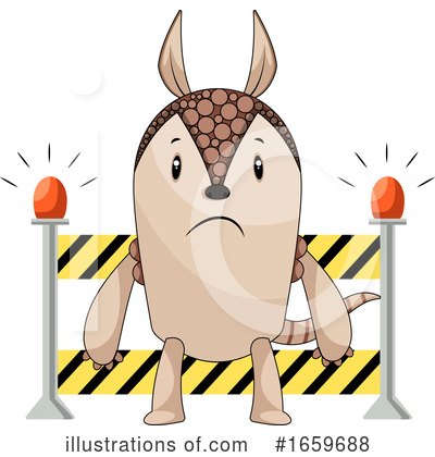 Royalty-Free (RF) Armadillo Clipart Illustration by Morphart Creations - Stock Sample #1659688