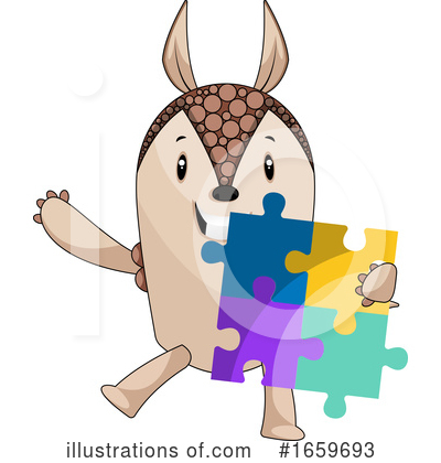 Royalty-Free (RF) Armadillo Clipart Illustration by Morphart Creations - Stock Sample #1659693