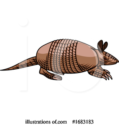 Armadillo Clipart #1683183 by Vector Tradition SM