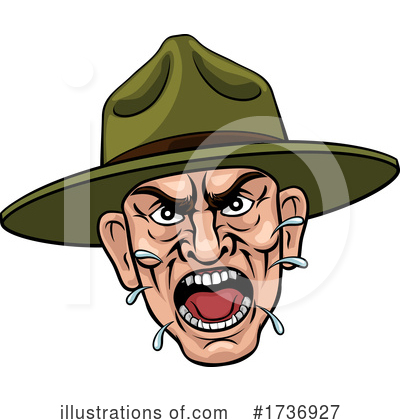 Drill Sergeant Clipart #1736927 by AtStockIllustration