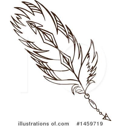 Feather Clipart #1459719 by Cherie Reve
