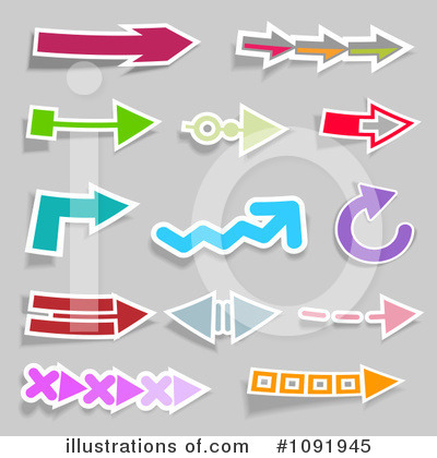Royalty-Free (RF) Arrows Clipart Illustration by KJ Pargeter - Stock Sample #1091945