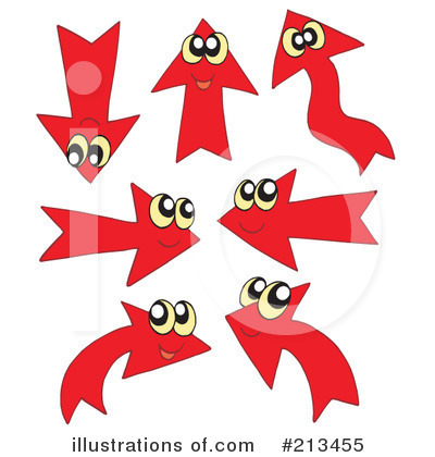 Royalty-Free (RF) Arrows Clipart Illustration by visekart - Stock Sample #213455