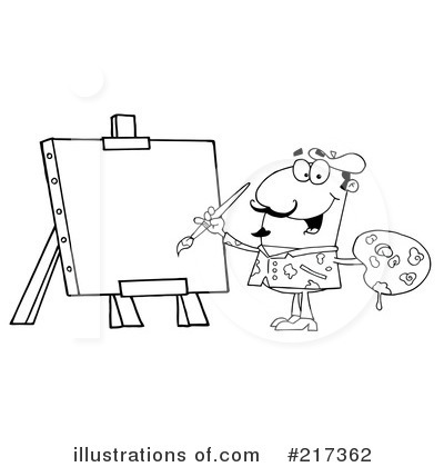 Royalty-Free (RF) Artist Clipart Illustration by Hit Toon - Stock Sample #217362