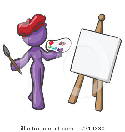 Painter Clipart #219380 by Leo Blanchette