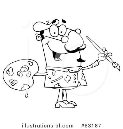 Artist Clipart #83187 by Hit Toon